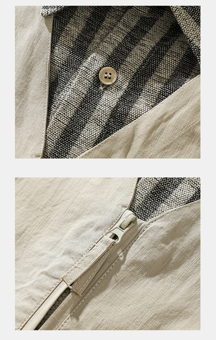 Striped Layered Vest Over Shirt - RUN THE STREETS COLLABORATIVE