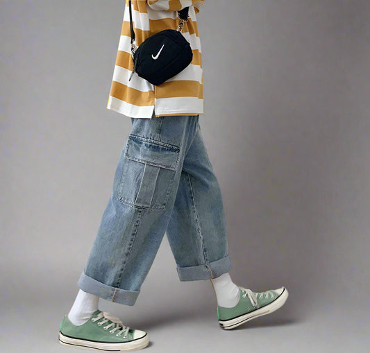 Men’s Straight-Leg Cargo Jeans - RUN THE STREETS COLLABORATIVE