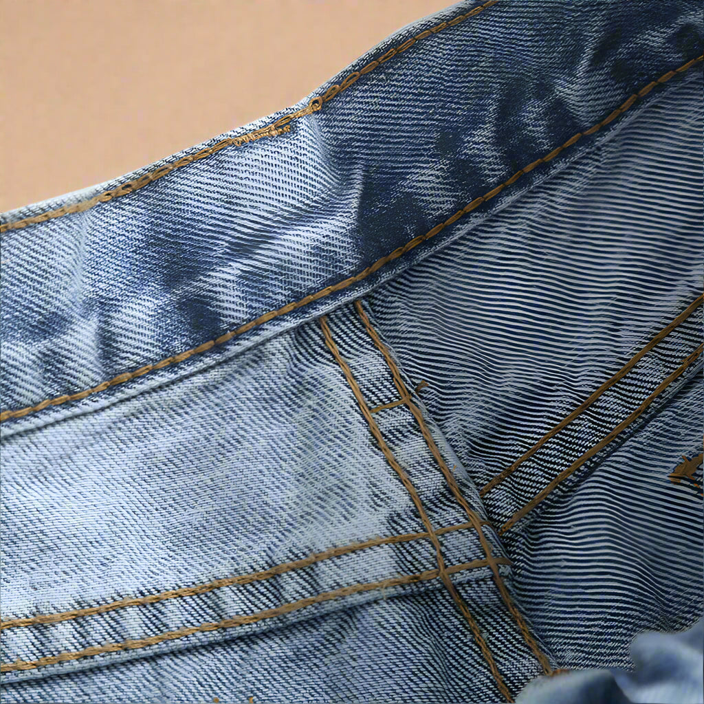 High Waist Straight Jeans - RUN THE STREETS COLLABORATIVE