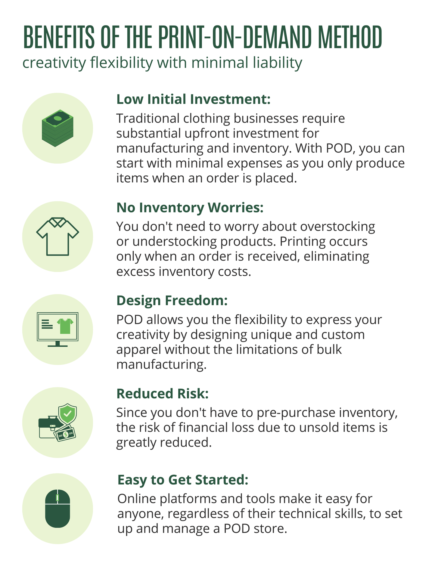 Start a Clothing Brand Using The POD Method E-Book — Build Your Brand No Inventory Low Startup Limited Risk - RTS Collaborative