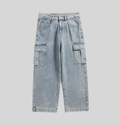 Men’s Straight-Leg Cargo Jeans - RUN THE STREETS COLLABORATIVE