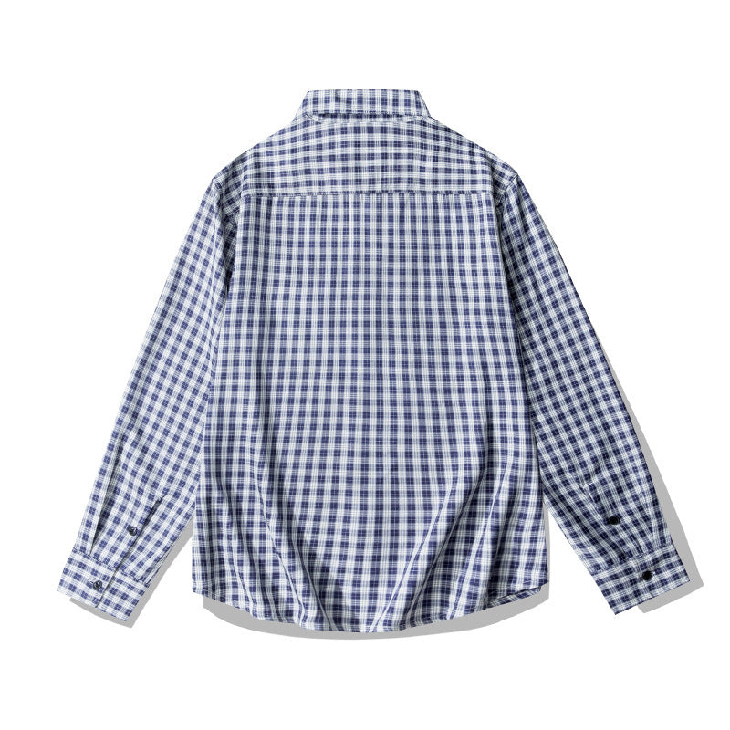 Plaid Long-Sleeve Button Shirt