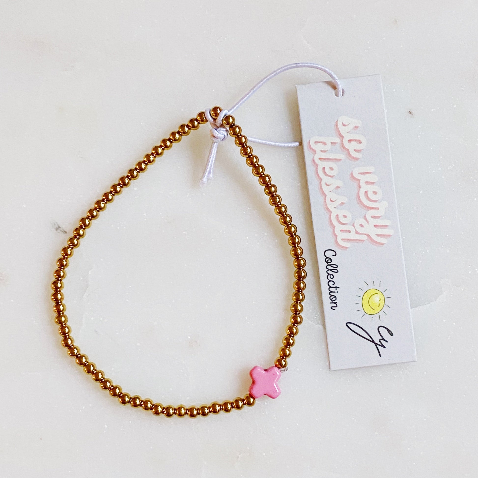 So Very Blessed Cross Bracelet - RUN THE STREETS COLLABORATIVE