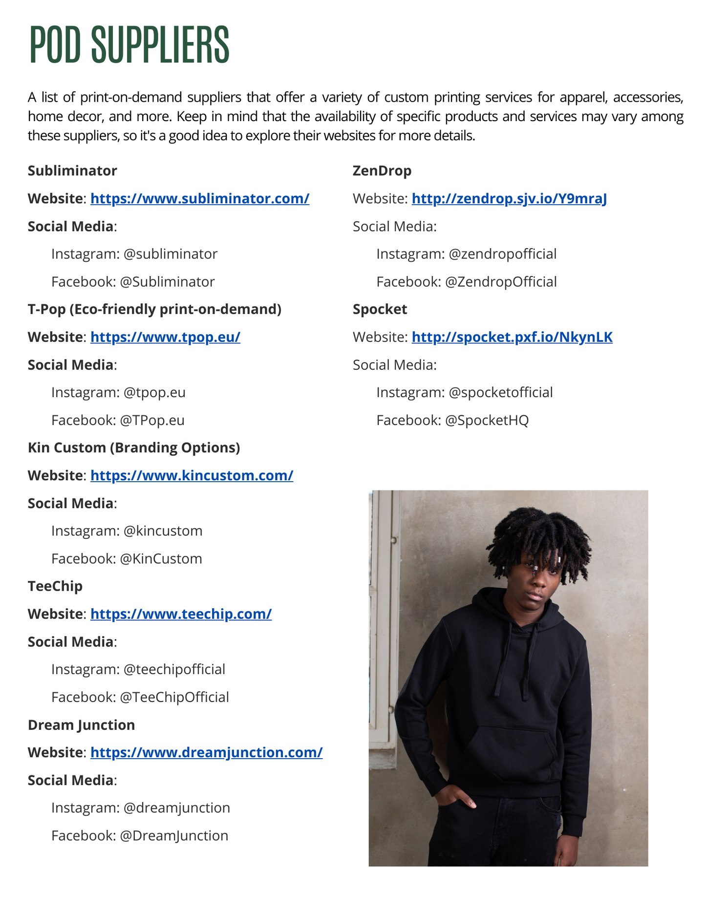 Top 100 Print on Demand (POD), Wholesale, and Global Suppliers List (Hyperlinked) - RTS Collaborative