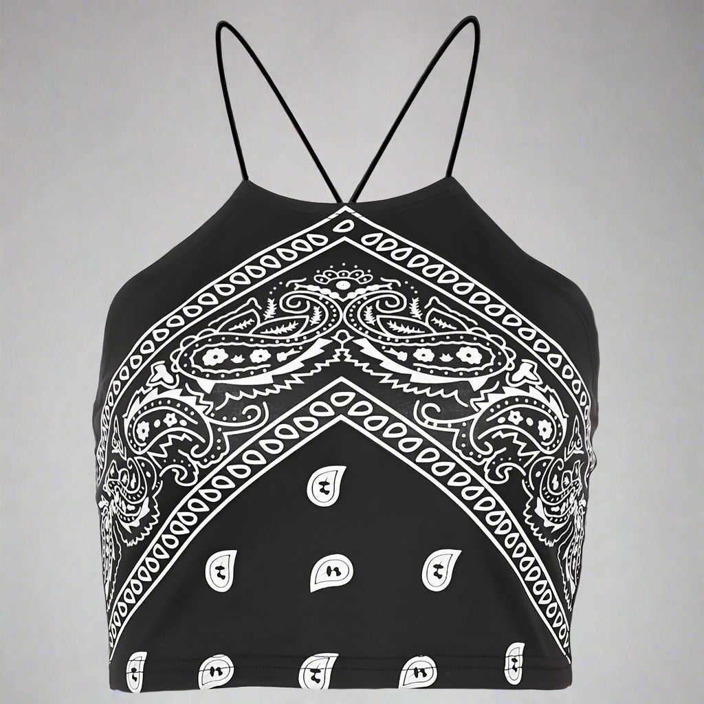 Paisley Halter Top - RUN THE STREETS COLLABORATIVE