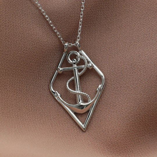 Anchor Ring Holder Necklace - RUN THE STREETS COLLABORATIVE