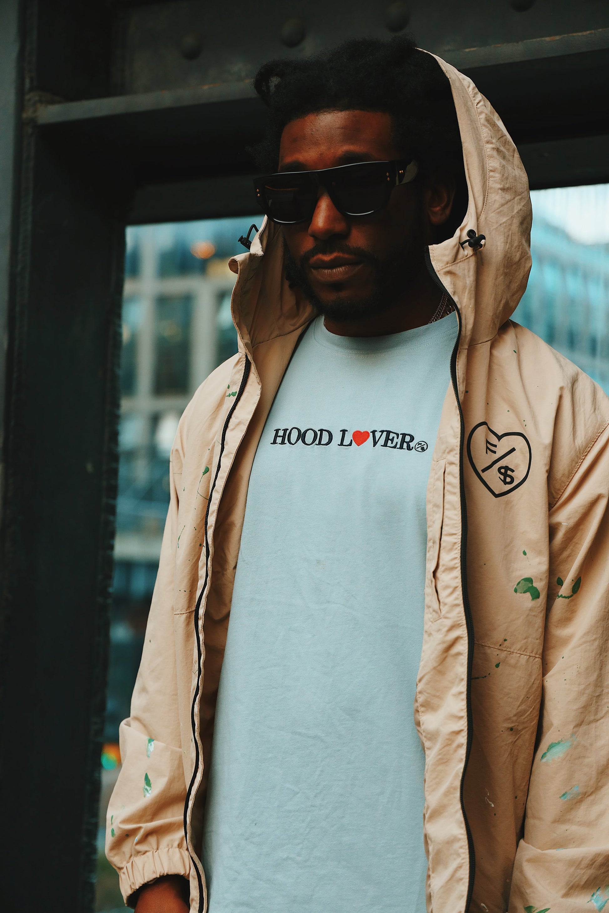 Hood Lover (Vintage Denim - Oversize Shirt) - RUN THE STREETS COLLABORATIVE
