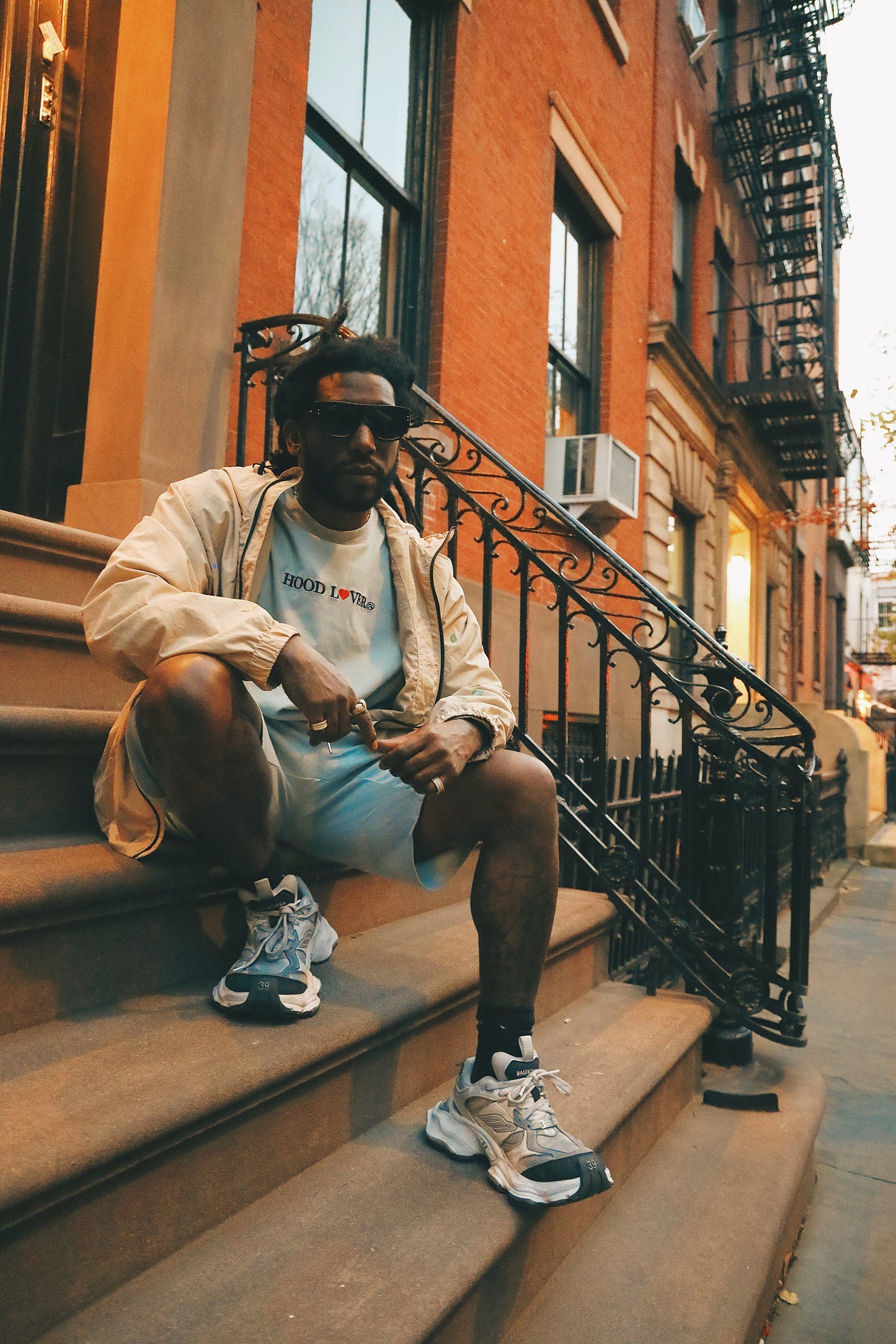 Hood Lover (Vintage Denim - Oversize Shirt) - RUN THE STREETS COLLABORATIVE