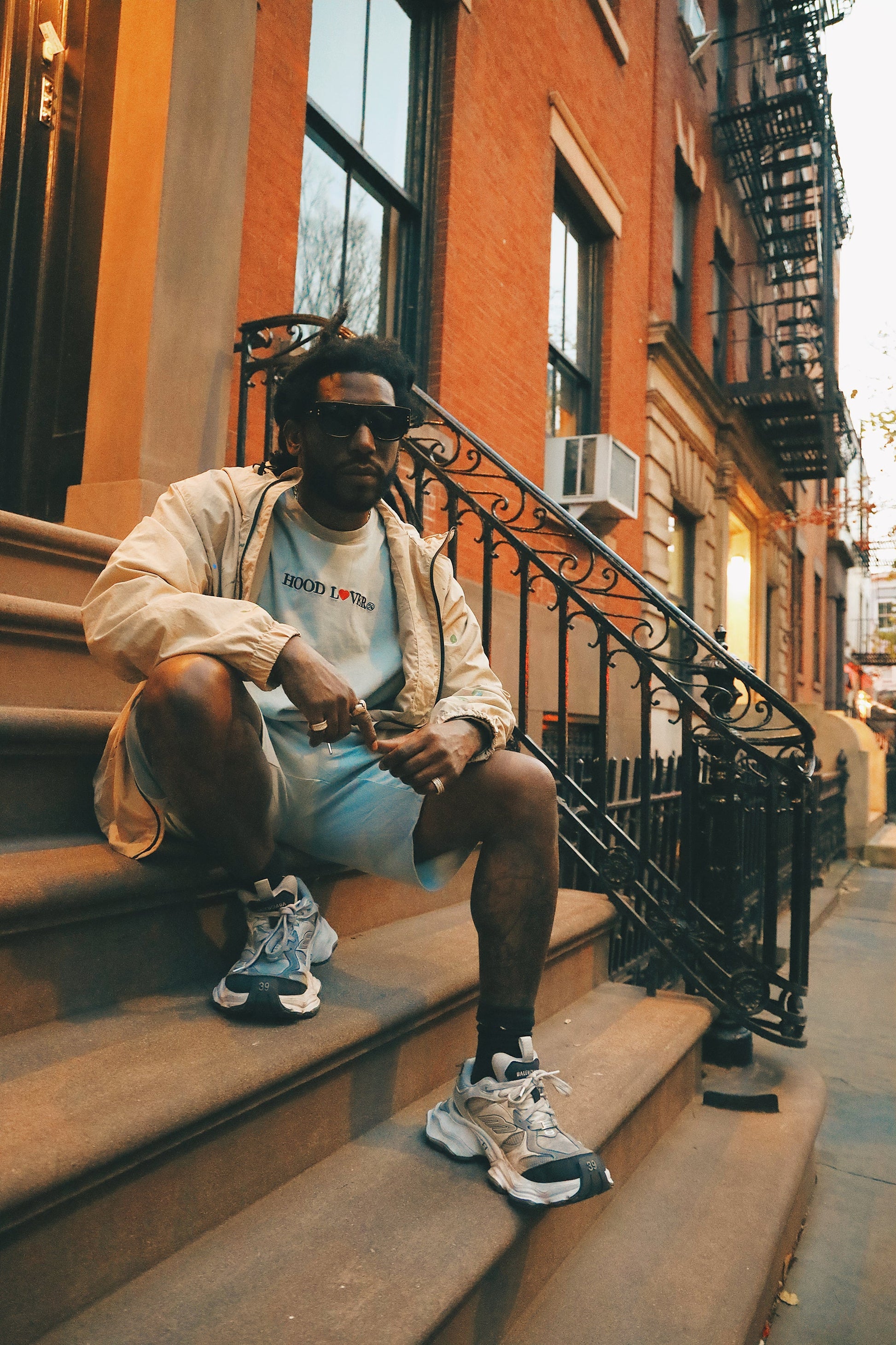 Hood Lover (Vintage Denim - Oversize Shirt) - RUN THE STREETS COLLABORATIVE