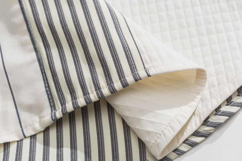 Patchwork Stripe Panel Shirt