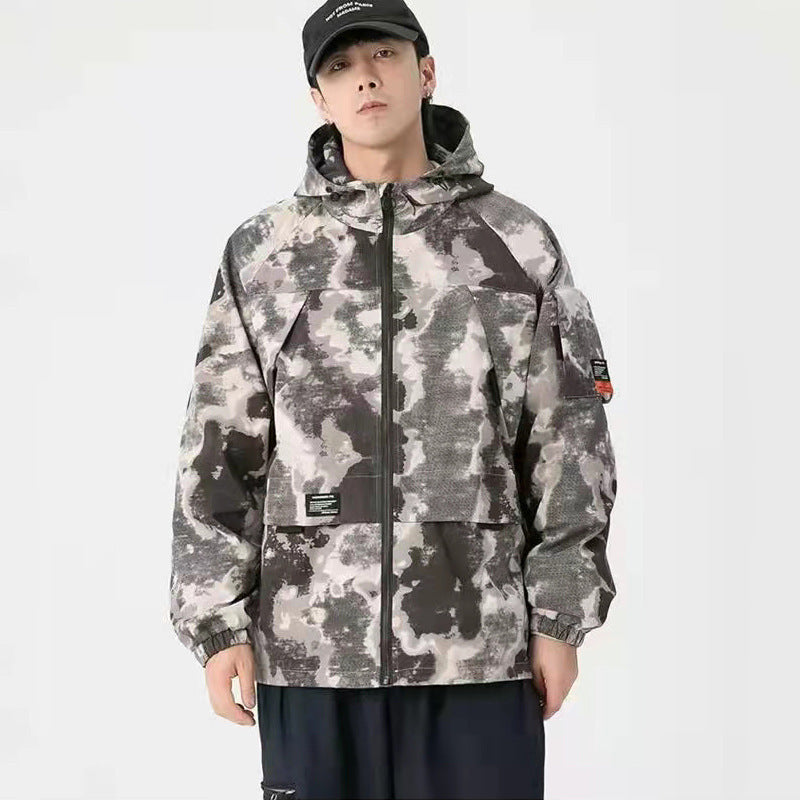 Stealth Camo Utility Windbreaker