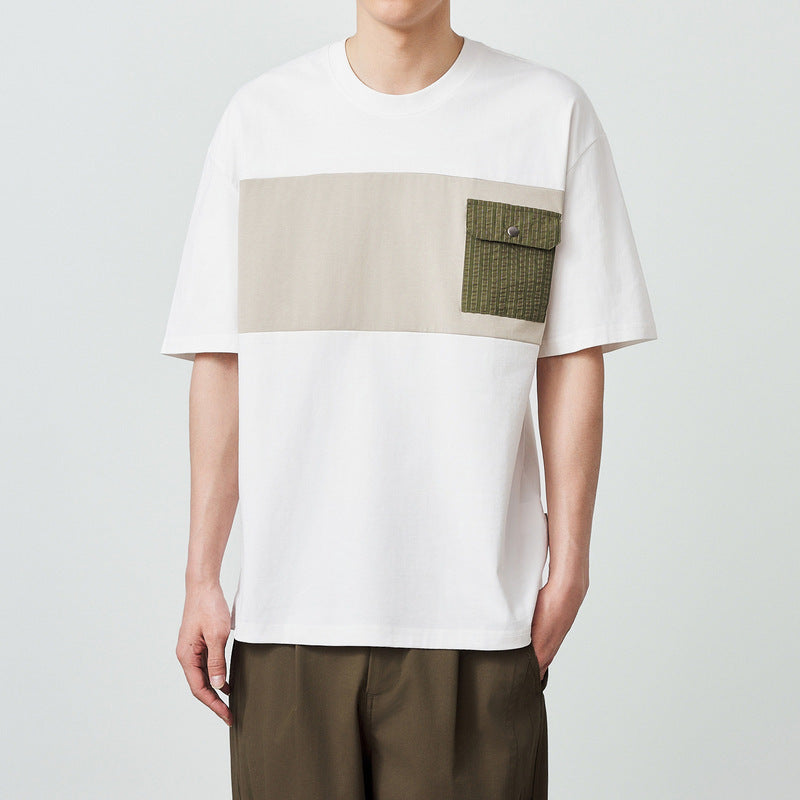 Colorblock Utility Pocket Tee