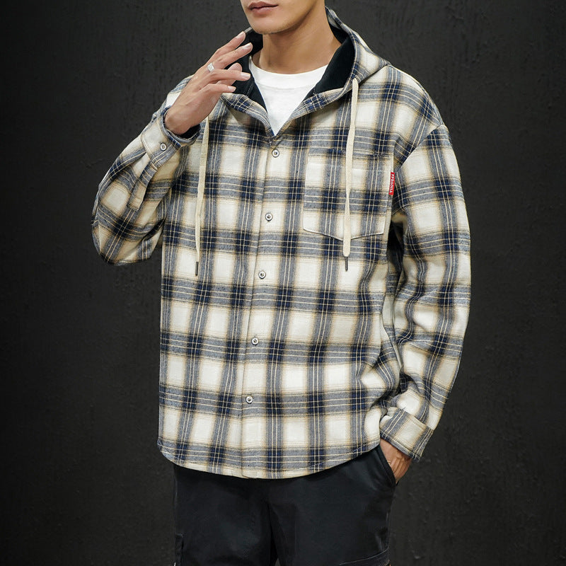 Plaid Hooded Flannel Shacket
