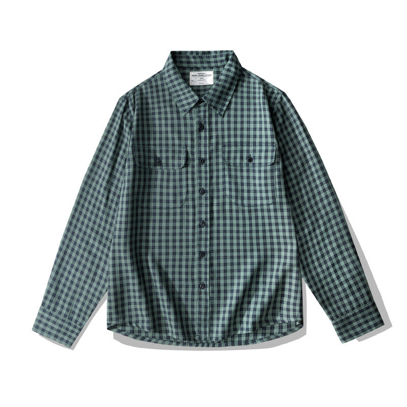 Plaid Long-Sleeve Button Shirt