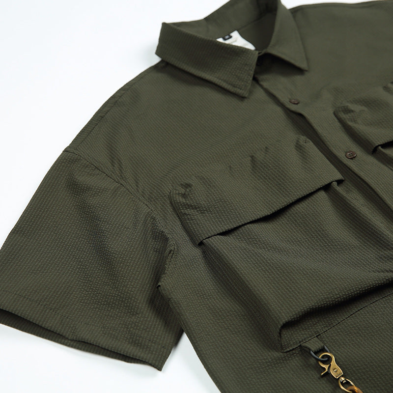 Utility Box-Pocket Short-Sleeve Shirt