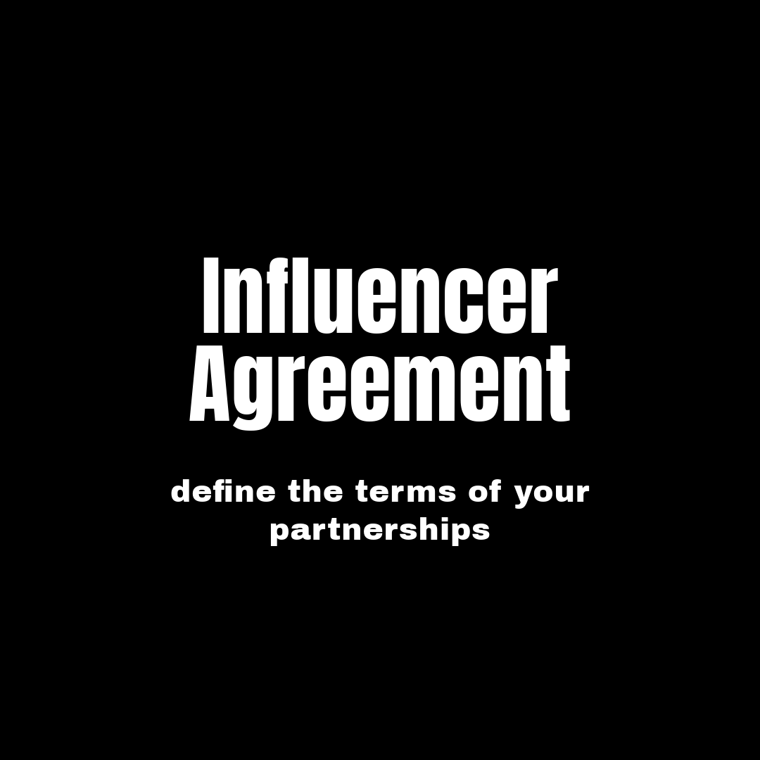 Influencer Agreement - RTS Collaborative