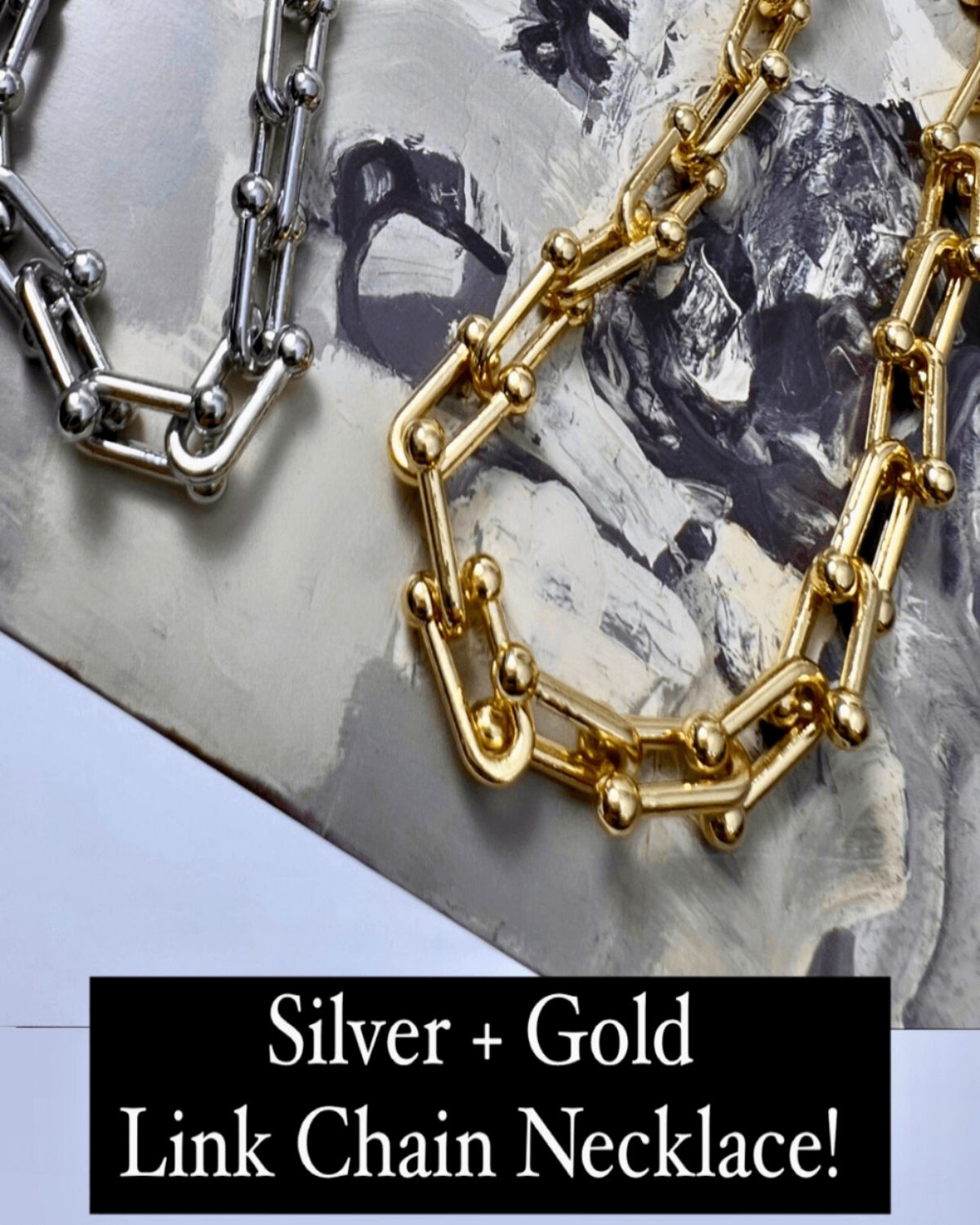 Gold Link Chain Necklace Jewelry - RUN THE STREETS COLLABORATIVE