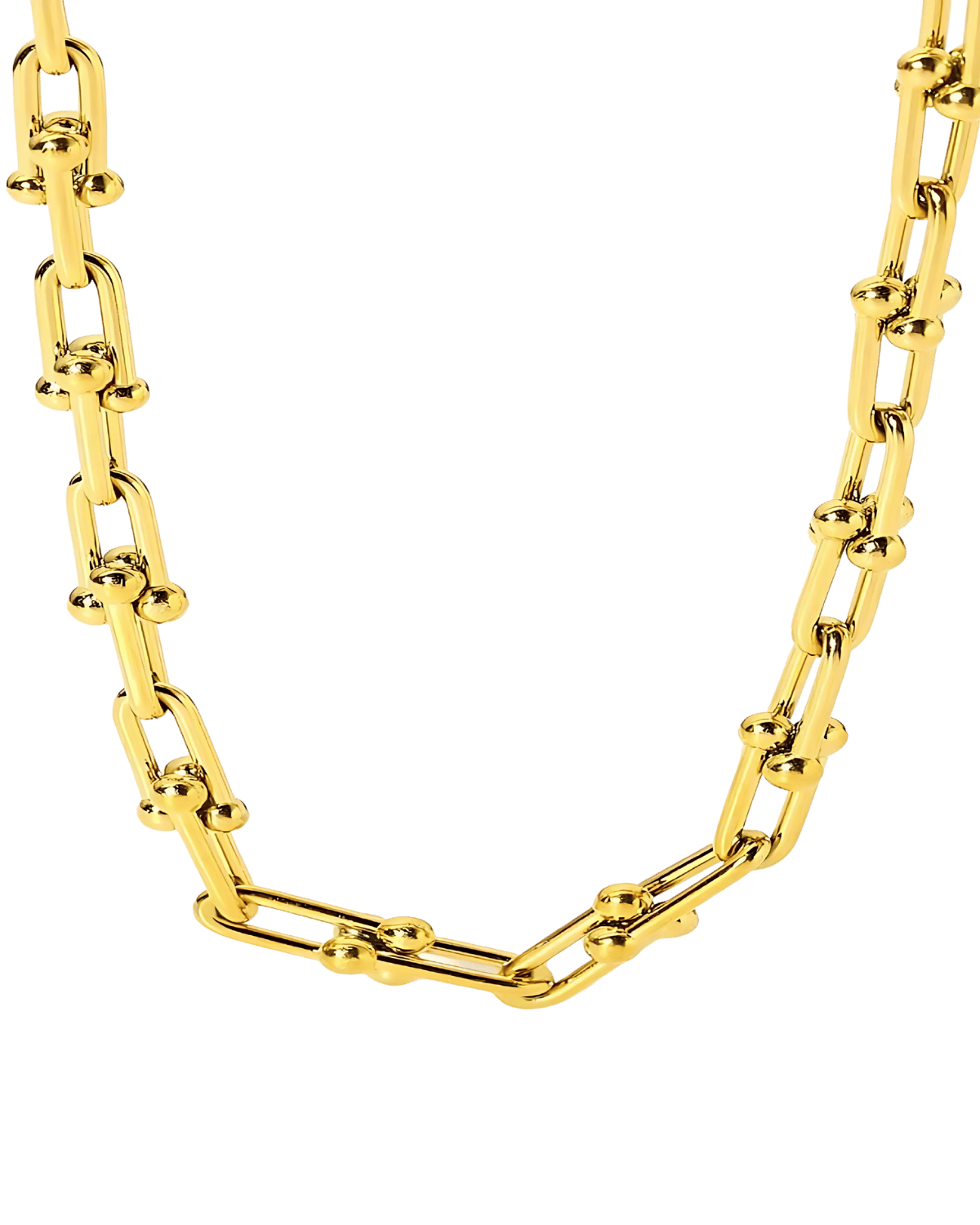 Gold Link Chain Necklace Jewelry - RUN THE STREETS COLLABORATIVE