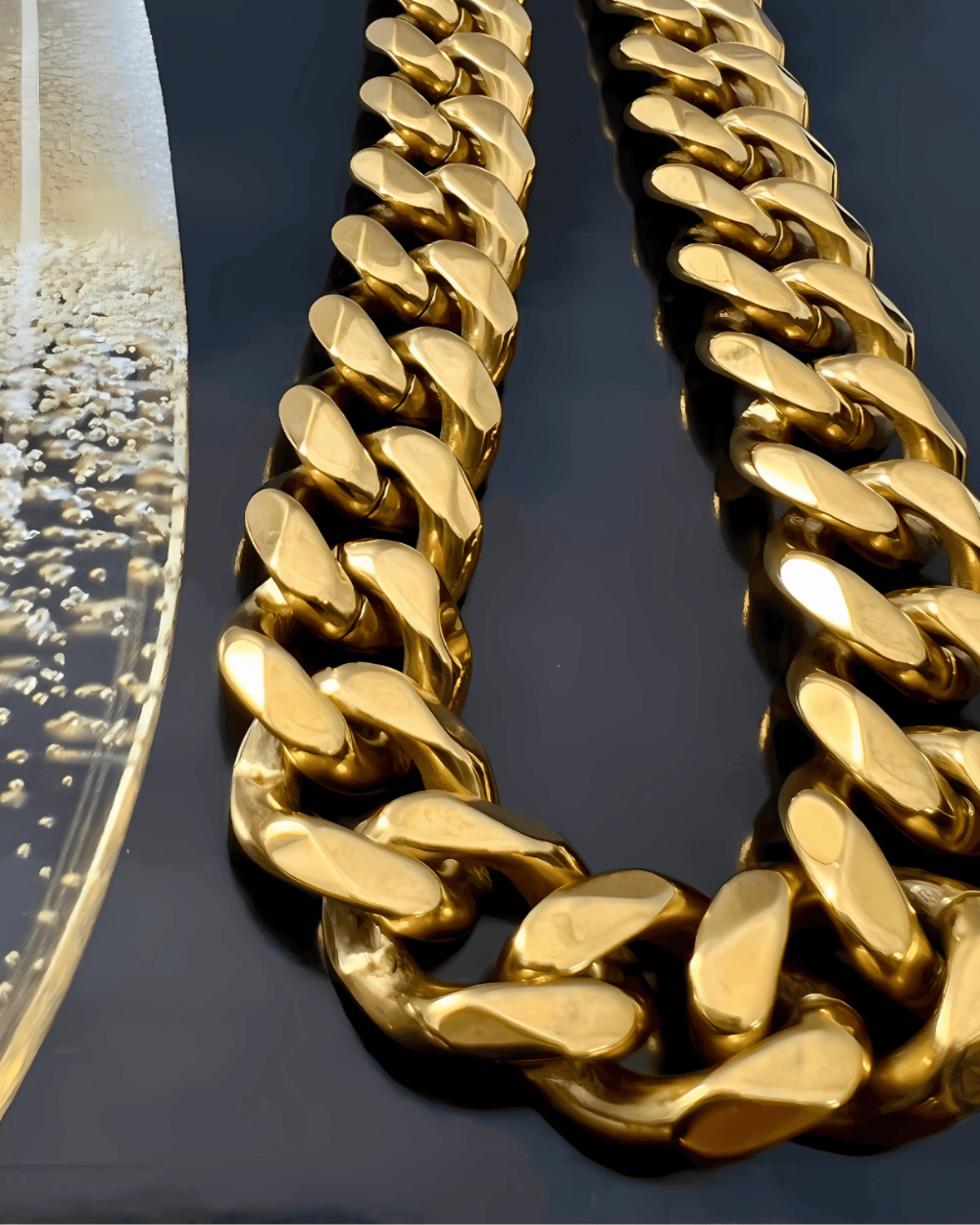 Gold Chunky Chain Necklace - RUN THE STREETS COLLABORATIVE