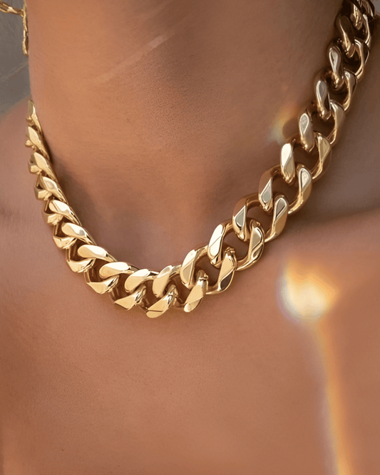 Gold Chunky Chain Necklace - RUN THE STREETS COLLABORATIVE