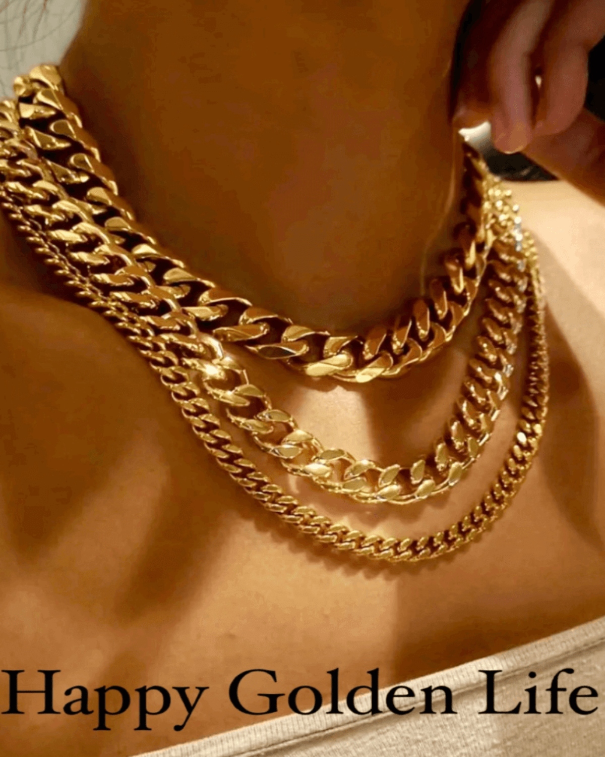 Gold Chunky Chain Necklace - RUN THE STREETS COLLABORATIVE