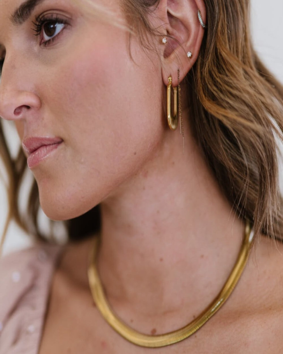 Gold Hoop Earrings - RUN THE STREETS COLLABORATIVE