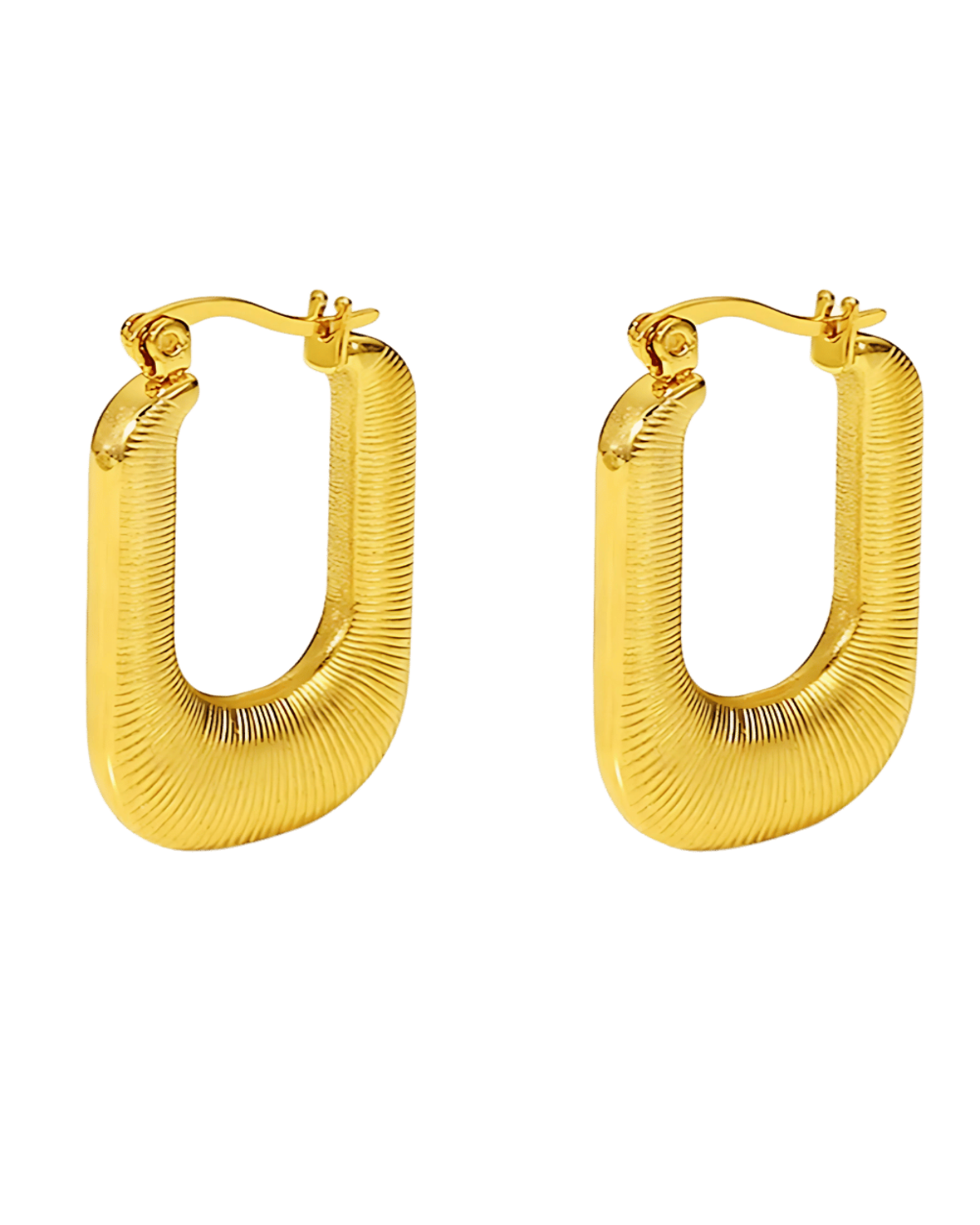 Gold Hoop Earrings - RUN THE STREETS COLLABORATIVE