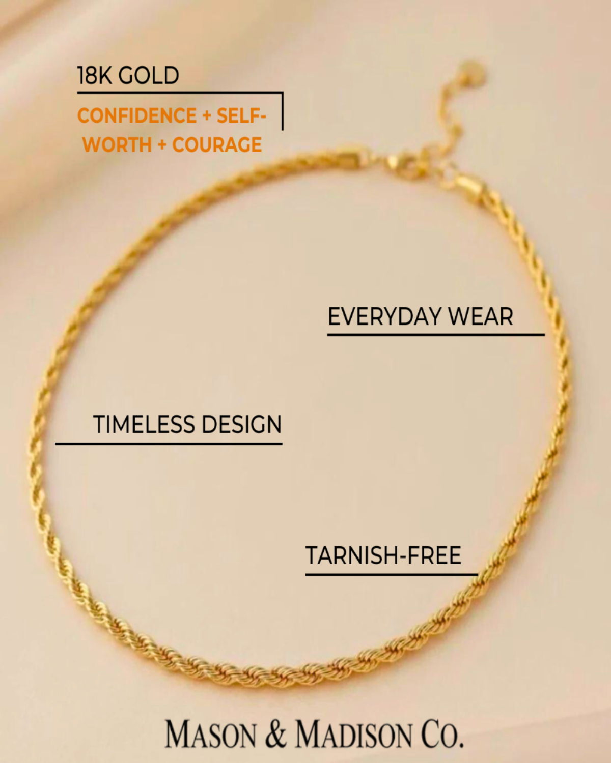 Gold Cable Chain + Rope Chain Necklace Stack Bundle - RUN THE STREETS COLLABORATIVE
