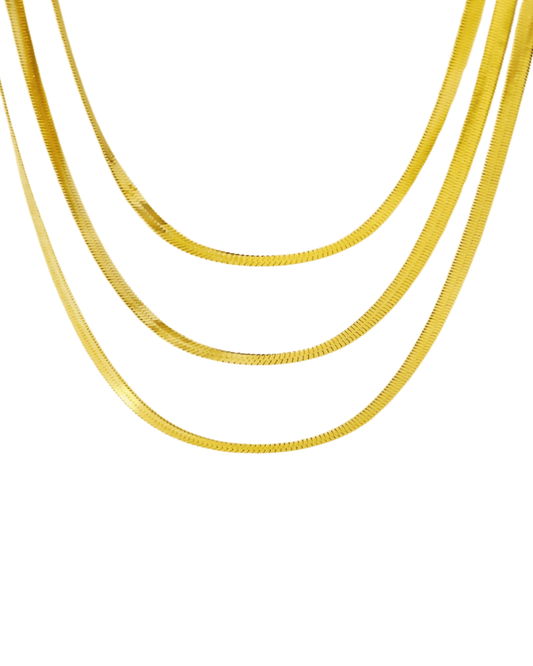 Gold Layered Chain Necklace Jewelry - RUN THE STREETS COLLABORATIVE