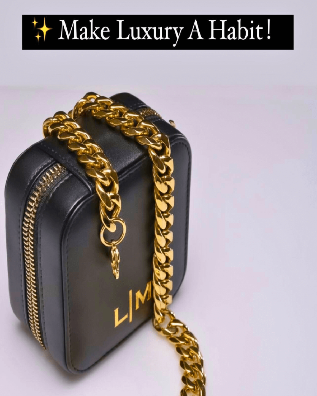 Leather Jewelry Box Luxury Black - RUN THE STREETS COLLABORATIVE