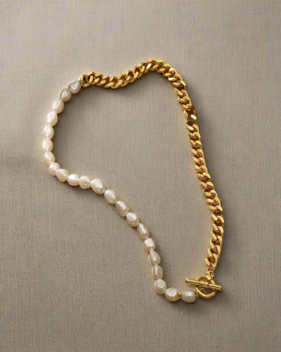 MADISON PEARL DUET™ Gold Chain Bundle Set - Elegance - RUN THE STREETS COLLABORATIVE