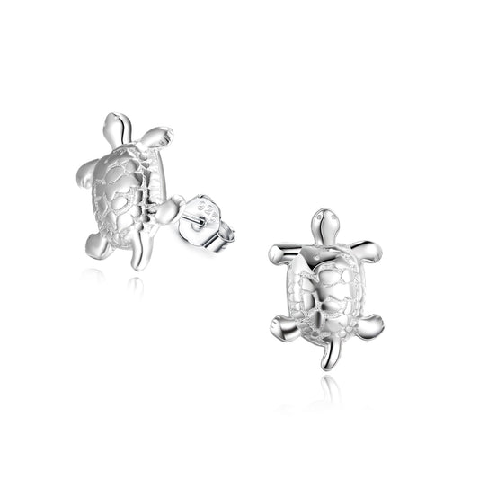 Sterling Silver Turtle Studs - RUN THE STREETS COLLABORATIVE