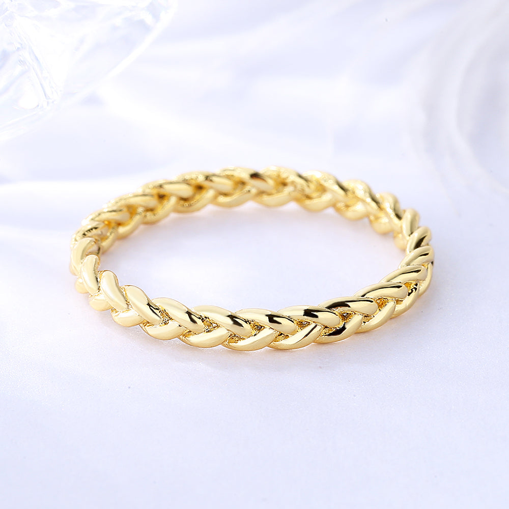 Sterling Silver Braided Band Ring - RUN THE STREETS COLLABORATIVE