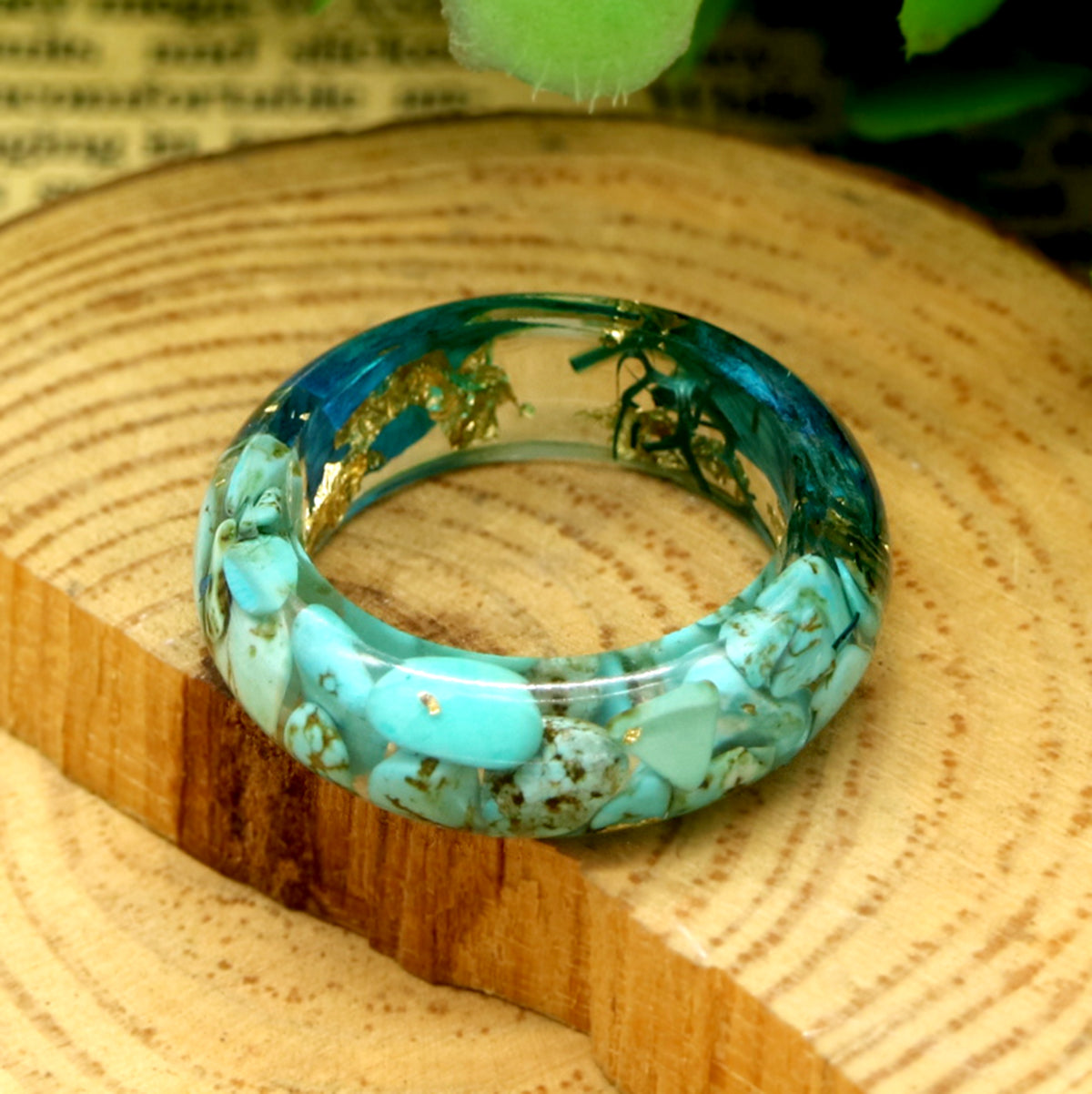 Green & Clear Floral Band - RUN THE STREETS COLLABORATIVE