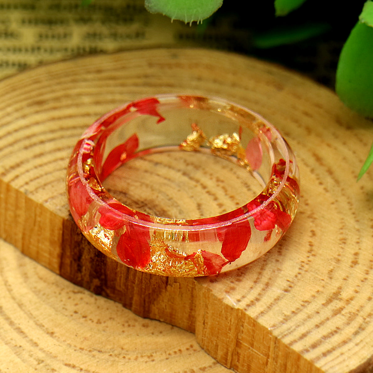 Green & Clear Floral Band - RUN THE STREETS COLLABORATIVE