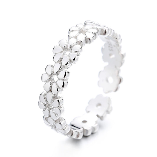 Sterling Silver Flower Toe Ring - RUN THE STREETS COLLABORATIVE