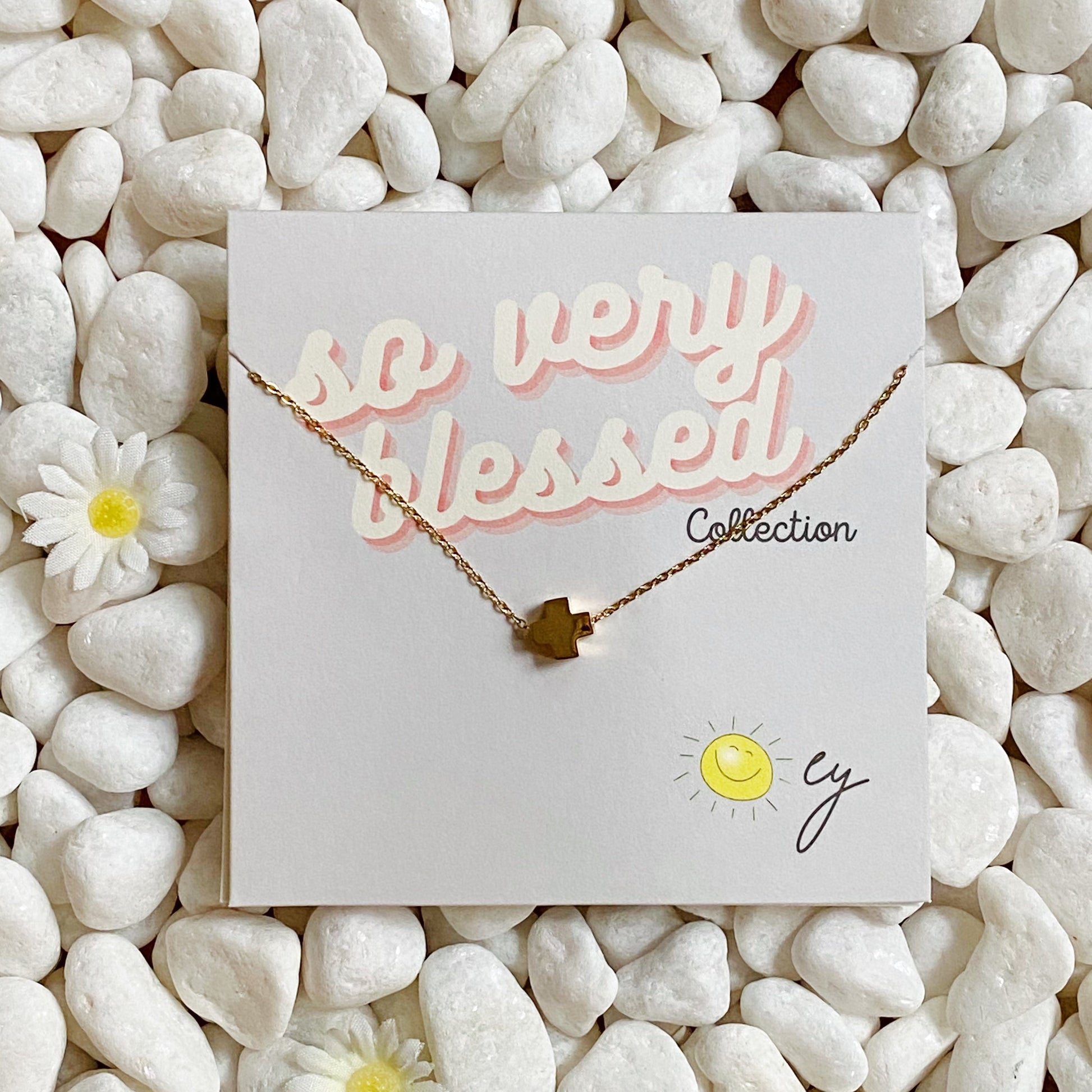 So Very Blessed Cross Necklace - RUN THE STREETS COLLABORATIVE
