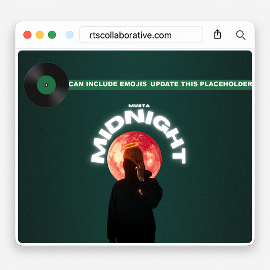 Green Spinning Disc Scrolling Text Banner
