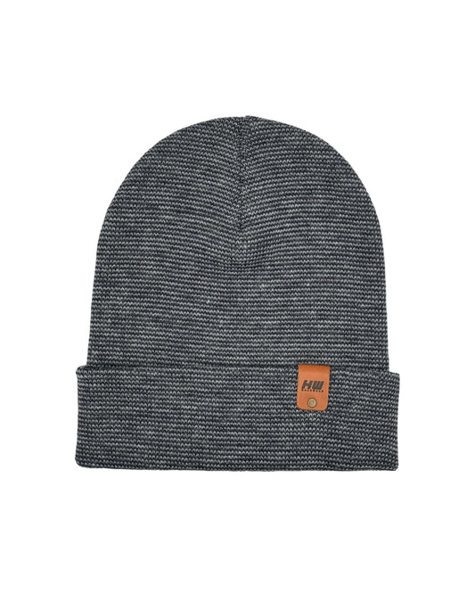HAAKWEAR Classic Fusion Cuffed Beanie - Gray / Denim, Made in USA - RUN THE STREETS COLLABORATIVE