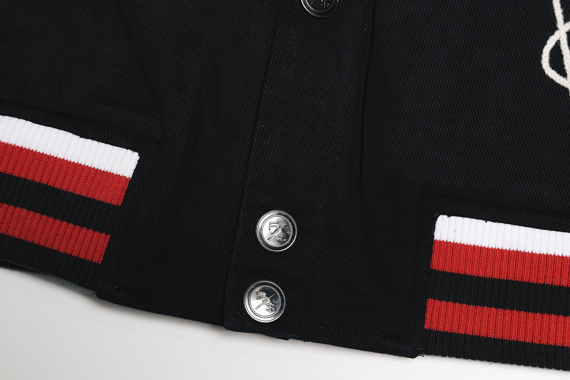 Manifest Varsity Jacket (Black) - RUN THE STREETS COLLABORATIVE