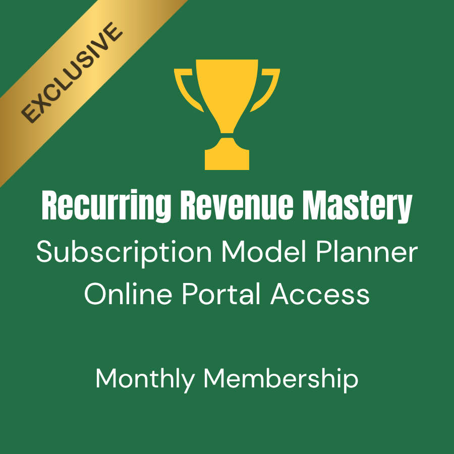 🏆 Subscription Model Planner MRR (Monthly Membership)
