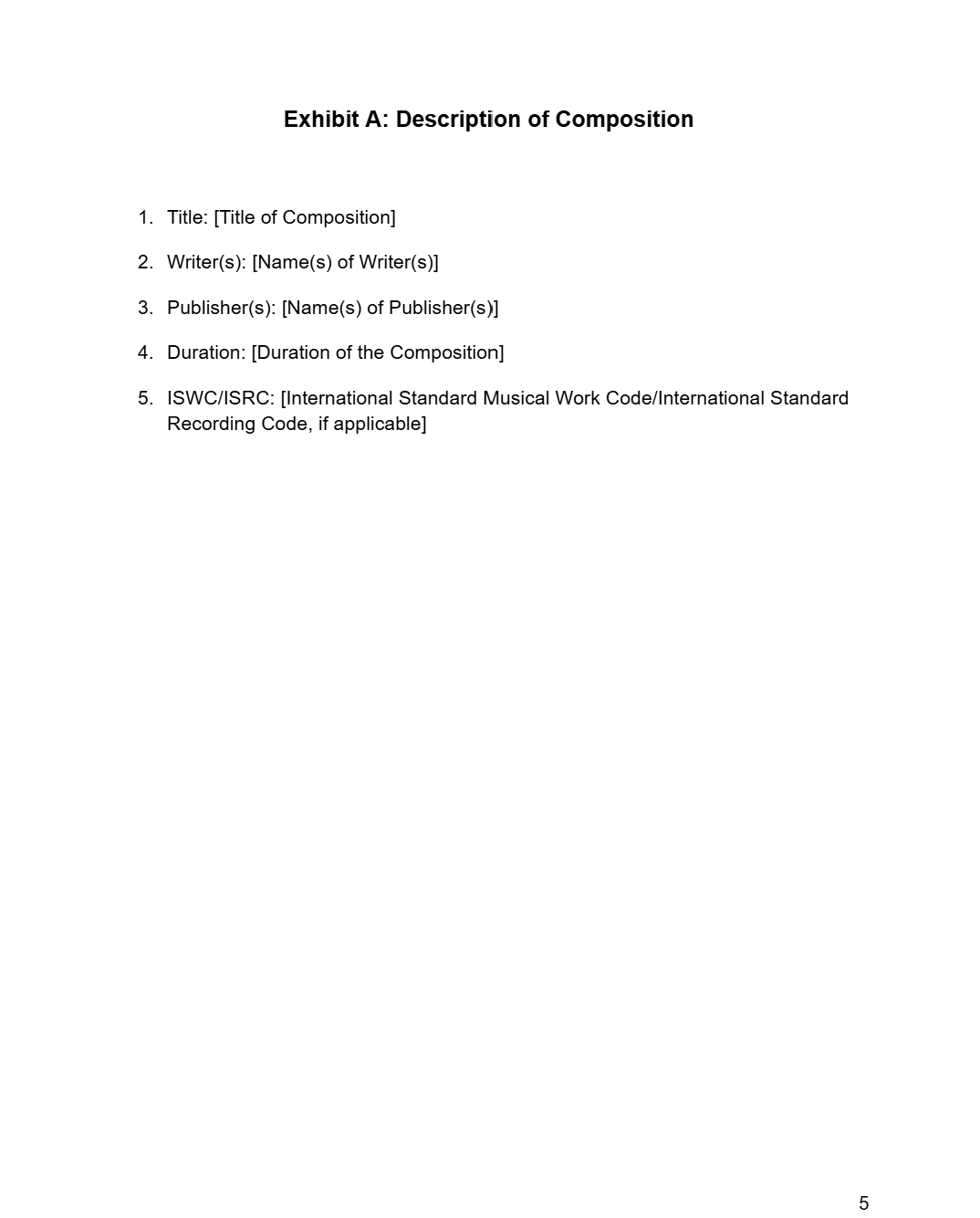 Music Licensing Contract - RUN THE STREETS COLLABORATIVE