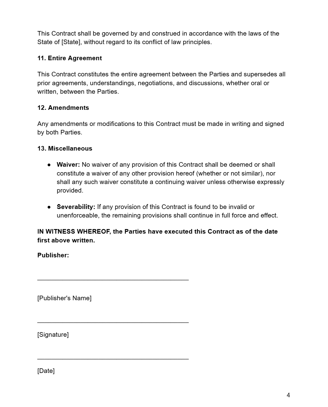 Music Publishing Contract - RUN THE STREETS COLLABORATIVE