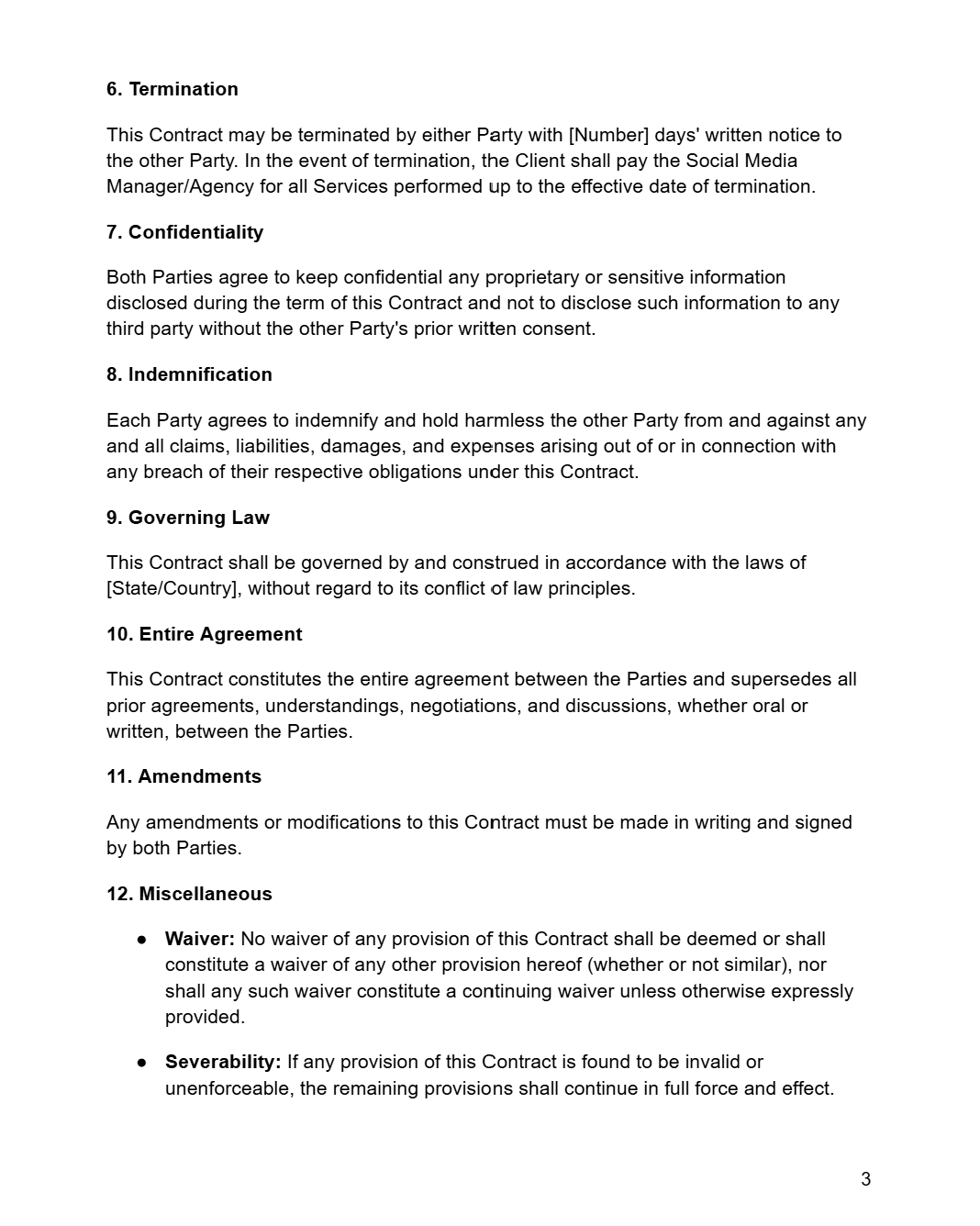 Social Media Manager Contract - RUN THE STREETS COLLABORATIVE