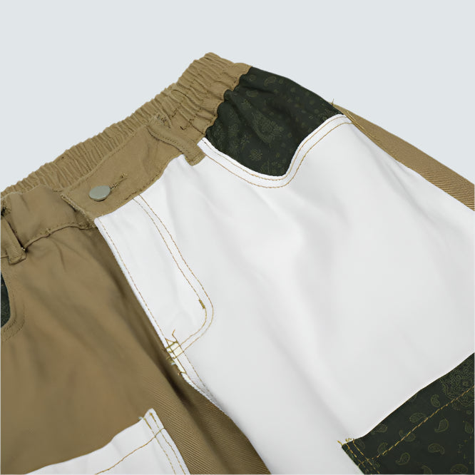 Street Contrast Stitching Straight Jeans Details