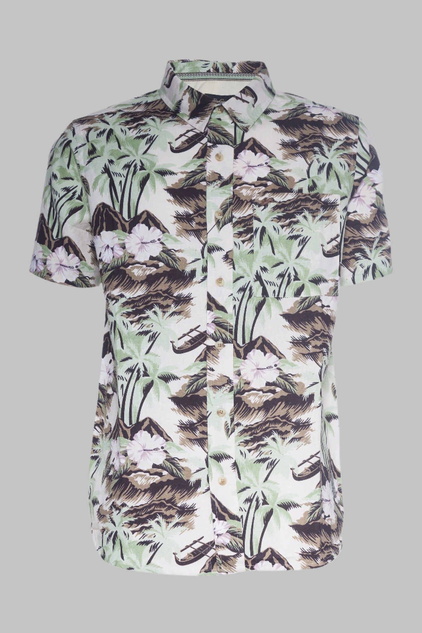 Talon | Printed Linen Shirt - RUN THE STREETS COLLABORATIVE