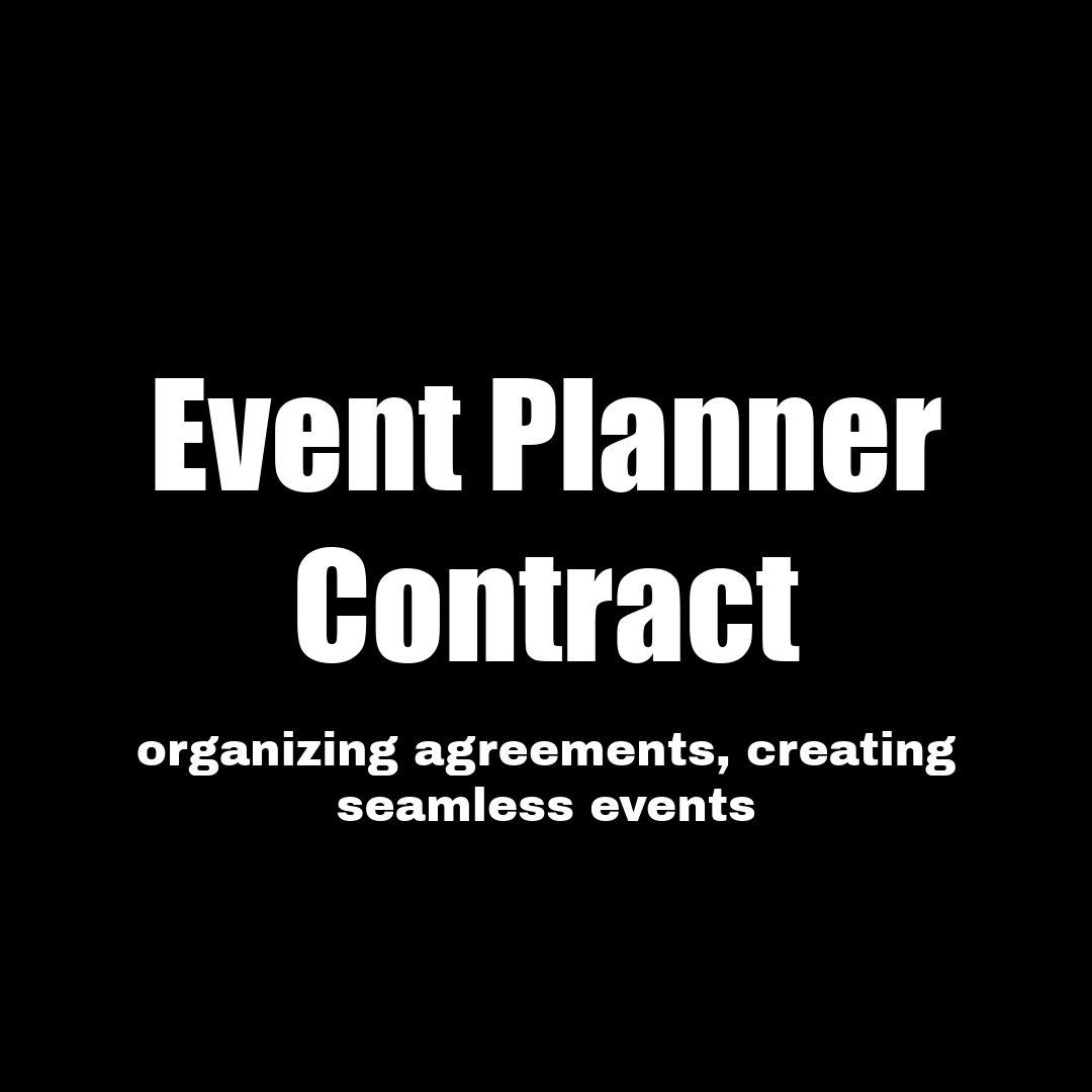 Event Planner Contract - RUN THE STREETS COLLABORATIVE
