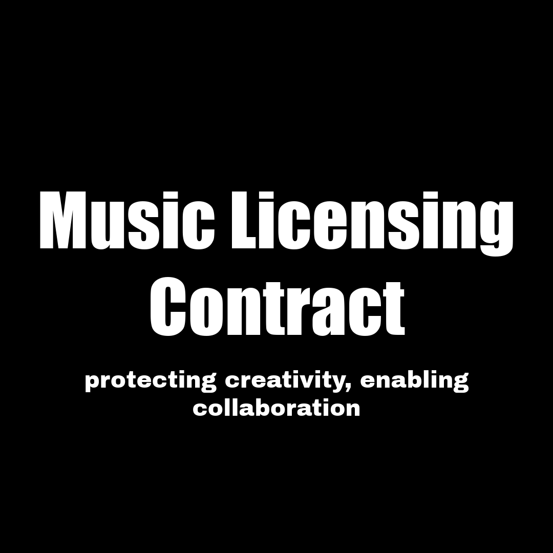 Music Licensing Contract - RUN THE STREETS COLLABORATIVE