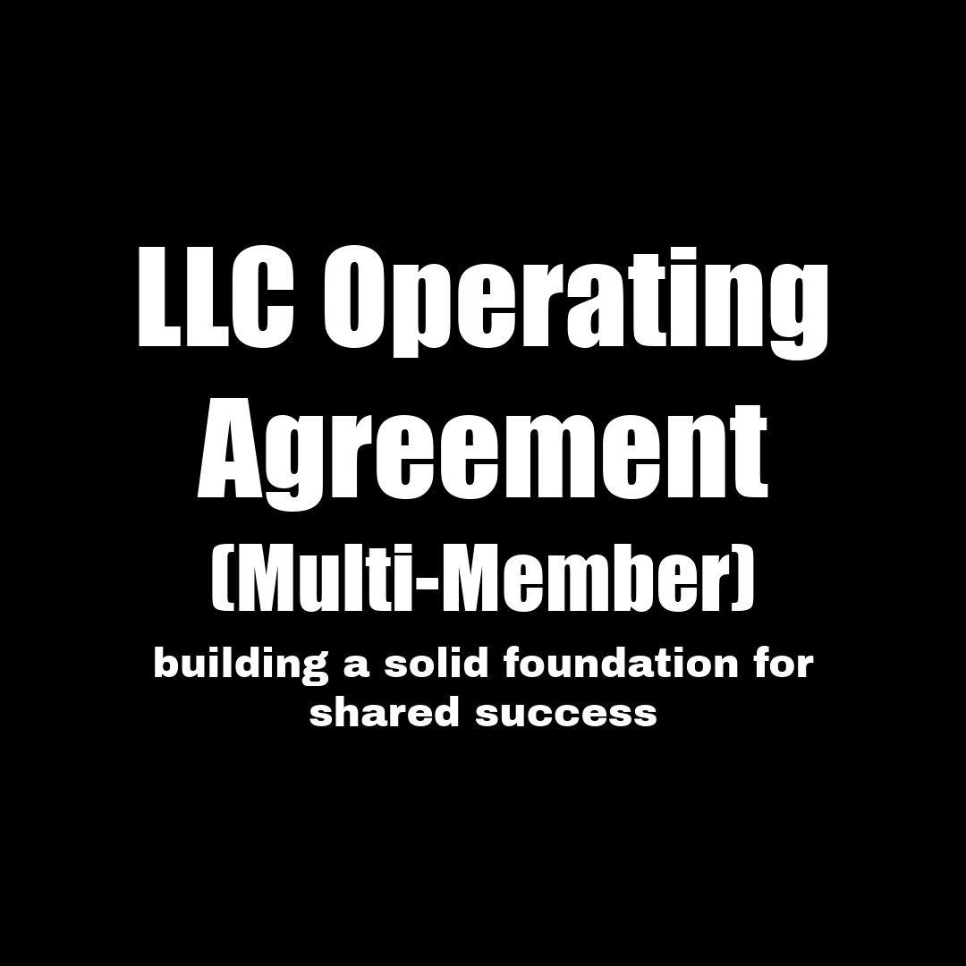 LLC Operating Agreement (Multi-Member) - RUN THE STREETS COLLABORATIVE