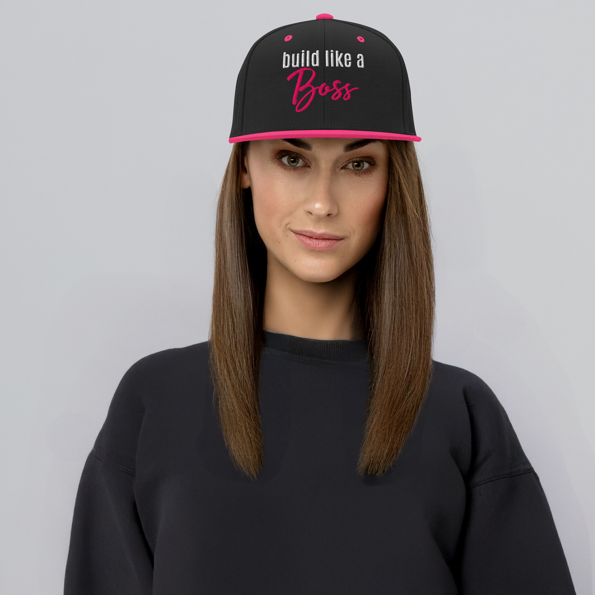 Build Like A Boss Snapback Baseball Hat - RUN THE STREETS COLLABORATIVE